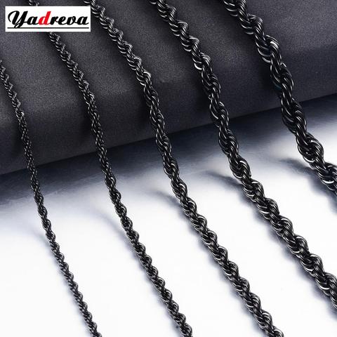 New Hip-Hop Stainless Steel Black Chain Fashion Men And Women Jewelry ► Photo 1/2