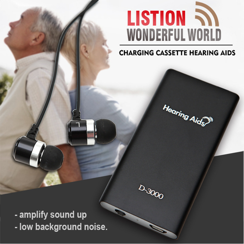 Hearing Aid Rechargeable Ear Sound Amplifier for Elderly Cassette Hearing Aids China Adjustable Tone Digital Aid Ear Care Device ► Photo 1/6