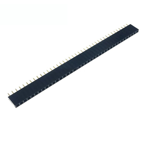 10PCS 2.54mm 40 Pin Stright Female Single Row Pin Header Strip PCB Connector ► Photo 1/4
