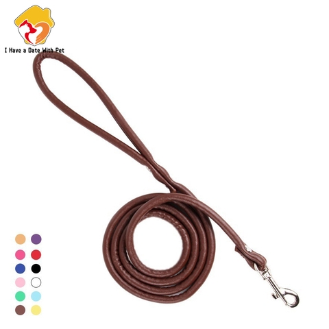 1 PC Pet Product Soft PU Leather Smll Dog Leashes 120cm Dog Lead Pet Training Walking Puppy Leash Material Smooth Easy to Clean ► Photo 1/6