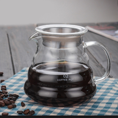 Glass Coffee Pot Cloud Shaped Coffee Kettle Reusable Coffee Pot Heat Resistant Teapot Coffee Utensils 360/600/800ml ► Photo 1/6