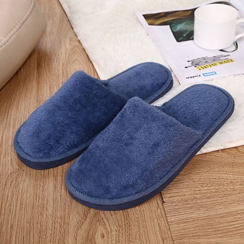 men Warm Cotton Home Slippers Soft Floor Slippers Winter Warm Plush Indoor Slipper men Warm Soft Bottom Shoes hot sale 2022 ► Photo 1/6