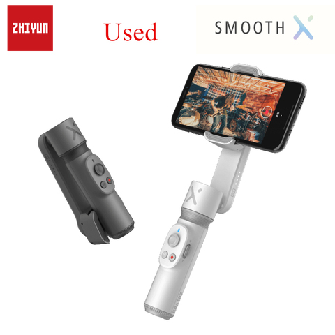 Used 2- Axis Smartphone Gimbal Stabilizer for iPhone 11 Pro Xs Max Xr X 8 Plus 7 6 SE Zhiyun Smooth X Smartphones Selfie Stick ► Photo 1/1