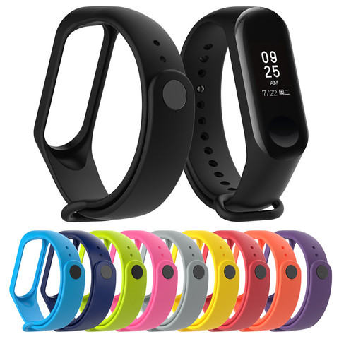 Smart Band Bracelet For Xiaomi Mi Band 3 4 Silicone Strap MiBand 4 Bracelet Wrist Strap Miband 3 Wriststrap For Xiaomi Mi Band 4 ► Photo 1/6