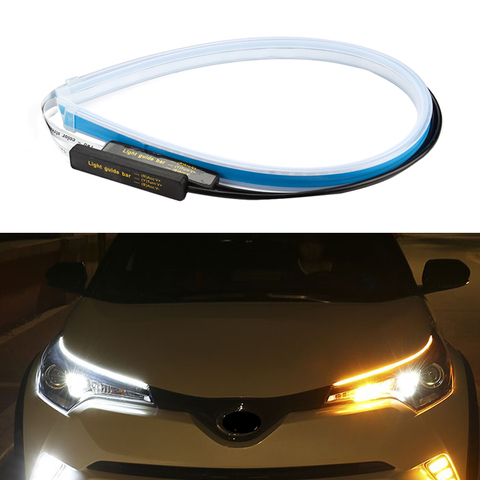 2pcs Led DRL For Nissan Qashqai  J10 J11 2007 2008 2009 -2017 2022 Led Strip Car Daytime Running Lights Dynamic Turn Signal ► Photo 1/6