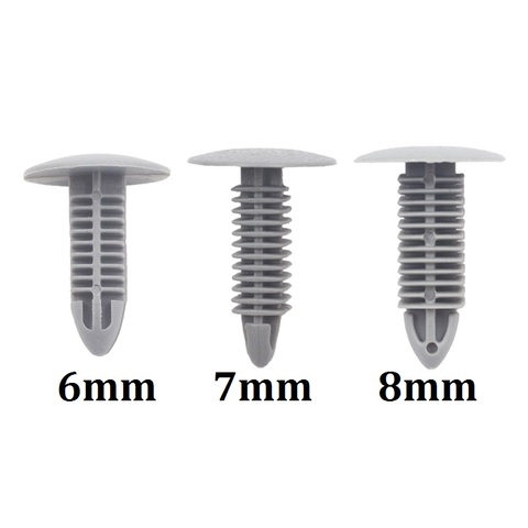 30Pcs Gray Plastic Rivets Car Body Fasteners New For Car Auto Bumper Fender ► Photo 1/6