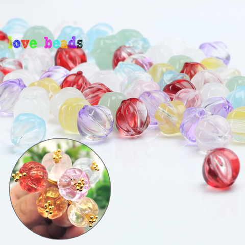 20pcs Multicolor Pumpkin Shape Czech Glass Beads Lampwork Crystal Glaze Bead for Jewelry Making DIY Necklace Earrings ► Photo 1/6