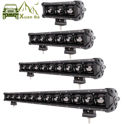 6D Lens Led Work Light Bar 12V 24V For Car 4x4 Off road Motorcycle Uaz ATV SUV Truck Flood Led Beam Barra Offroad Driving Lights ► Photo 1/6