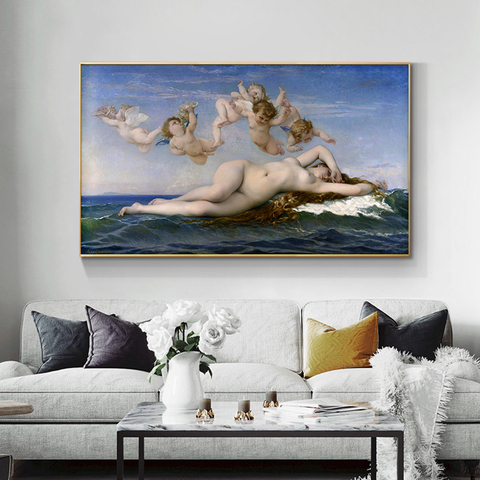 Birth of Venus by Botticelli Giclee Canvas Prints Canvas Wall Art Famous Oil Painting Reproduction Picture for Living Room Decor ► Photo 1/5