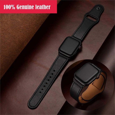 Apple Watch Leather Strap 40mm  Bracelet Apple Watch Se 40 Mm - Strap  Apple Watch - Aliexpress