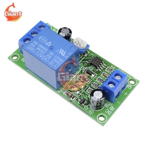 NE555 12V Adjustable Timer Relay Module Time Delay Relay Turn Off Switch Precision Pulse Generation Timing Adjustable Duty Cycle ► Photo 1/6