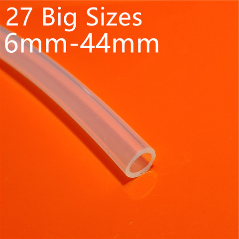 1 Meter 27 sizes 6mm to 44mm Food Grade Transparent Silicone Tube Rubber Hose Water Gas Pipe Dropshipping Sell At  A Loss ► Photo 1/2