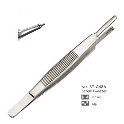 Eyeglasses Repair Tweezers Stainless Steel Mini Screws Holder Tweezers Clip for Glasses, Watch, Small Electronics Repair ► Photo 1/3