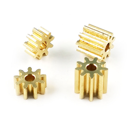 92A 0.6M Brass Pinion 0.6 Modulus 9 Teeth Holes 1.98mm Tooth Thickness 6mm Copper Gear Small Modulus Gears ► Photo 1/6