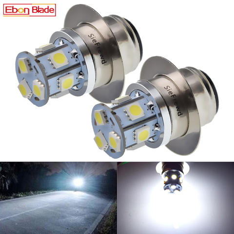 2x P36D Led Motorcycle Headlight 5050 9 SMD Motorbike Bulbs Light Moto Hi/lo Headlamp 6V 12V 24V 30V DC 6000K Scooter Head Lamp ► Photo 1/6