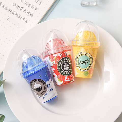 1Pcs Milk Tea Cup Correction Tape Material Escolar Kawaii Cute Stationery  Office School Supplies - Price history & Review, AliExpress Seller -  Kaidor Stationery Store