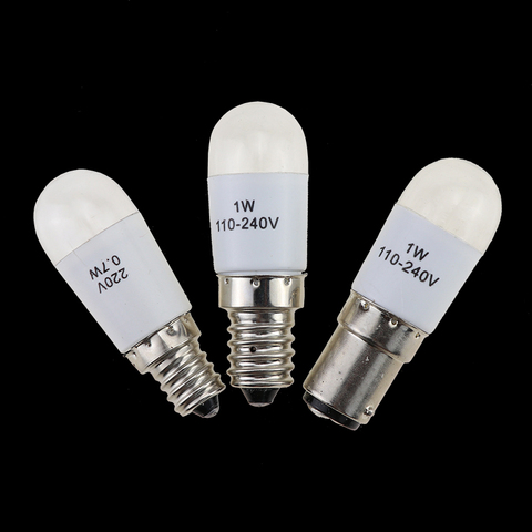 LED light bulbs for singer home sewing machine 0.7W 220 volt Push type LEDE14 ► Photo 1/6