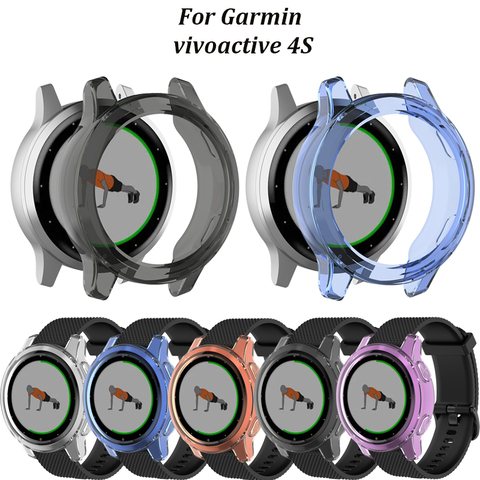 For Garmin vivoactive 4S TPU Smart Protective frame Accessories soft Shell For Garmin Active S smart watch cover Protector ► Photo 1/1