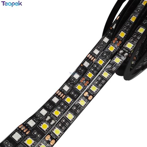 Black PCB 5050 LED Strip,DC12V,60LED/m,5m 300LED,IP20/IP65/IP67 Waterproof,RGB,White,Warm White,Red,Green,Blue ► Photo 1/6