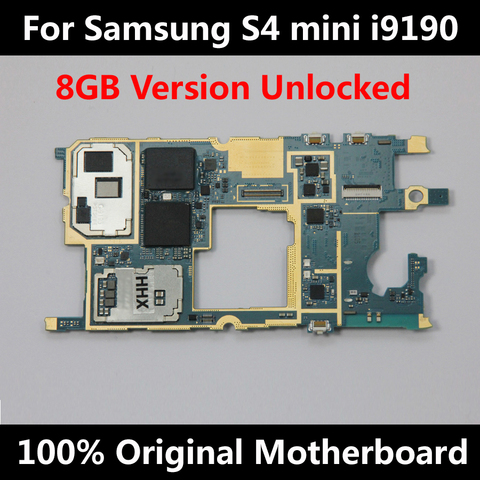 For Original Samsung Galaxy S4 Mini i9190 i9195 Phone Motherboard Unlocked Mainboard With Chips OS Logic Board Good Working ► Photo 1/1