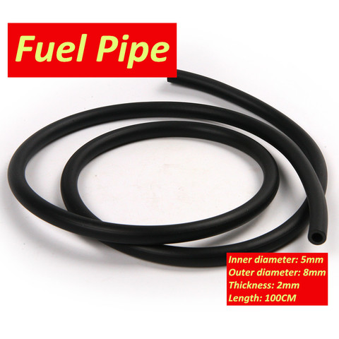 1 Meter Motorcycle Fuel Pipe Dirt Bike ATV Fuel Gas Oil Delivery Tube Hose Line Petrol Pipe 5mm*8mm Oil Supply Gasoline Hose ► Photo 1/6