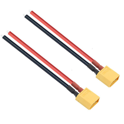 XT60 Connector Female / Male W/Housing 10CM Silicon Wire 14AWG ► Photo 1/6