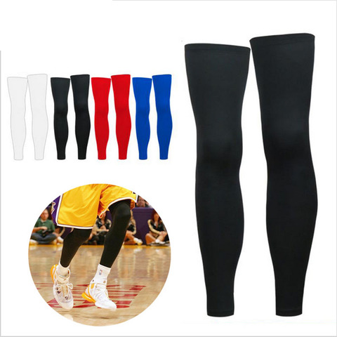 1PCS Sports Adult Antiskid Long Knee Support Brace Pad Protector Sports Basketball Leg Sleeve Knee Pad  Calf Support Sport ► Photo 1/6