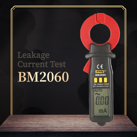 SZBJ BM2060 Professional Leakage Current Test Digital Clamp Meter 20mA~60A Leakage Detection precision current  0.01A Auto Range ► Photo 1/6