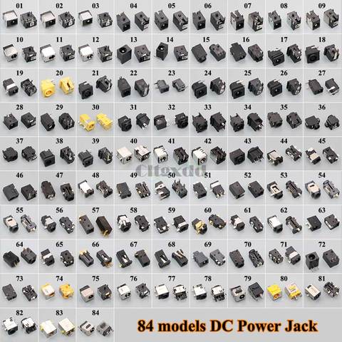 Cltgxdd 84models 84pcs/lot Laptop DC Power Jack Charger Port Socket Plug Connector For Samsung Acer Asus Sony Lenovo ► Photo 1/6