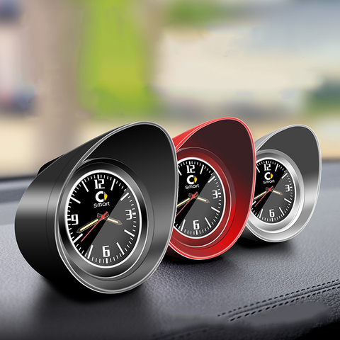 Car Dashboard Ornament Clock Auto Quartz Watch Interior Decoration For Smart 451 453 fortwo forfour Automobiles Car Accessories ► Photo 1/6