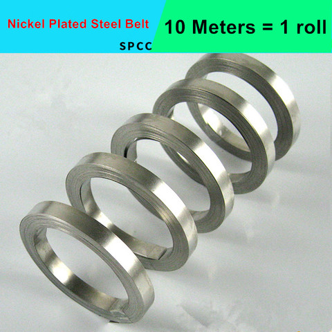 1 Roll 10m 18650 Li-ion Battery Nickel Sheet Plate Nickel Plated Steel Belt Strip Connector spot welding machine Battery welders ► Photo 1/4