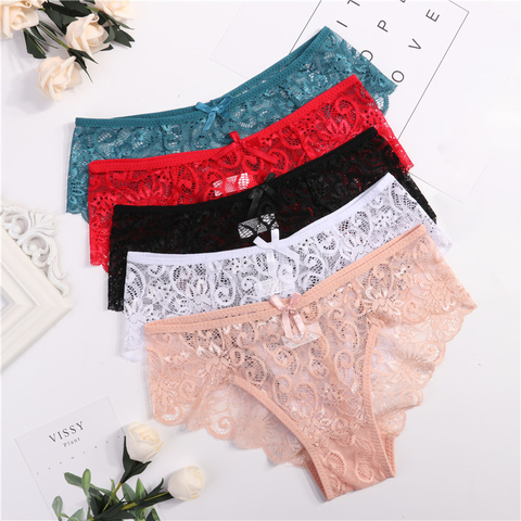 Women Underwear Soft Lingerie Lace Briefs for Woman Cotton Panty SizeL XL