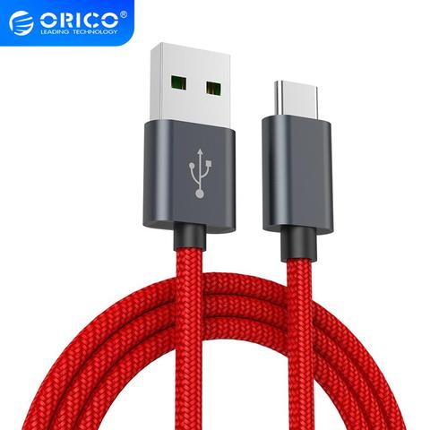 ORICO 5A Fast Charging Type C Cable  Data Sync Braided Wire Charging Cable for Huawei P9 Macbook LG G5 Xiaomi Mi 5 Huawei P20 ► Photo 1/6