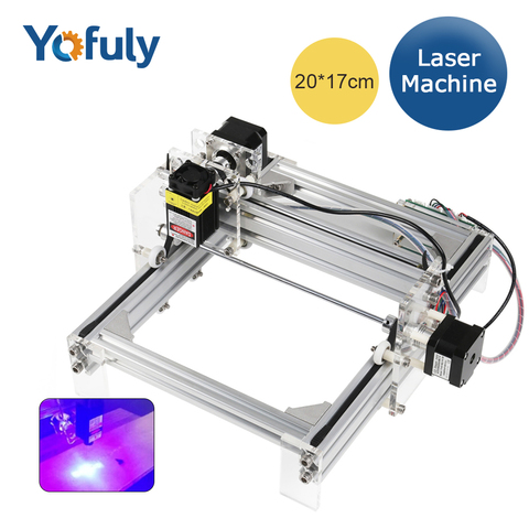 CNC DIY Laser Engraver Machine 15W Big Power Laser 20*17cm Working Area Wood Router Mini Laser Machine ► Photo 1/6