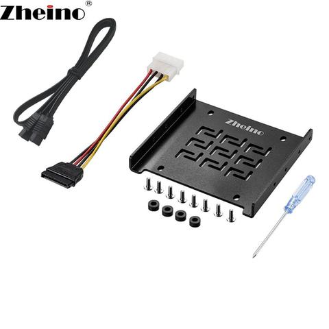 Zheino 2.5 Inch to 3.5 Inch Mounting Adapter HDD SSD Bracket Desktop Frame for computer Holder ► Photo 1/4