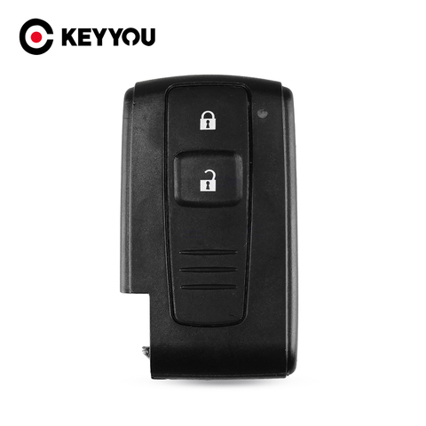 KEYYOU Car Key Shell Housing Case For Toyota Prius 2004 2005 2006 2007 2008 2009 Corolla Verso Camry 2 Button without Blade ► Photo 1/6
