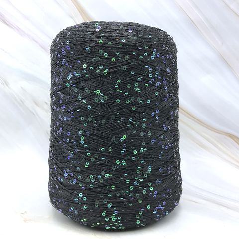 500g/lot Fashion yarn multi color paillette yarn sequin setoffs capelet yean, shawl yarn sequined string bag braided wire ► Photo 1/4