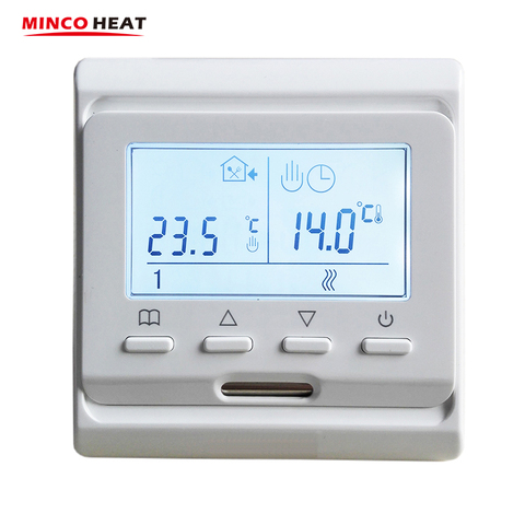 M6 220V LCD 16A Weekly Programmable Electric Digital Floor Heating Room Air Thermostat Warm Floor Controller( 1PC) ► Photo 1/6
