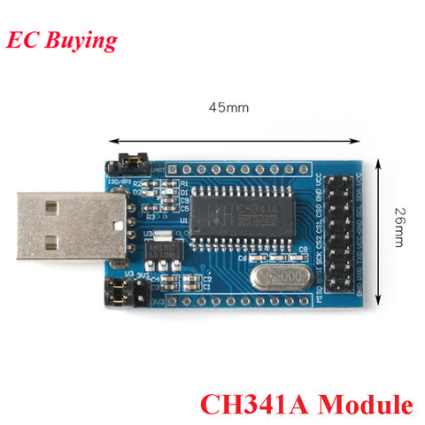 CH341A Programmer USB to UART IIC SPI I2C TTL Convertor Parallel Port Converter Module Onboard Operating Indicator Lamp Board ► Photo 1/5