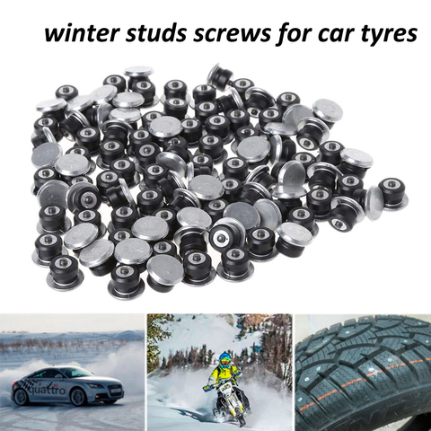 100pcs Car Tire Stud Screw Anti-slip Sleeve Winter Tire Studs Screws For Car Cleats Spikes Wheel Winter Protection ► Photo 1/6