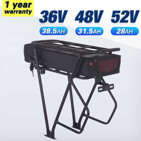 48v 20AH Battery 36v Ebike Battery 52v electric bike Bicycle battery for Bike Lithium Li-ion Battery Pack Rack ► Photo 1/6