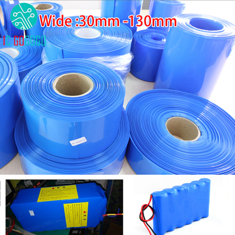 30mm - 130mm 18650 Lithium Battery Heat Shrink Tube Tubing Li-ion Wrap Cover Skin PVC Shrinkable Film Pipe Sleeves Accessories ► Photo 1/1