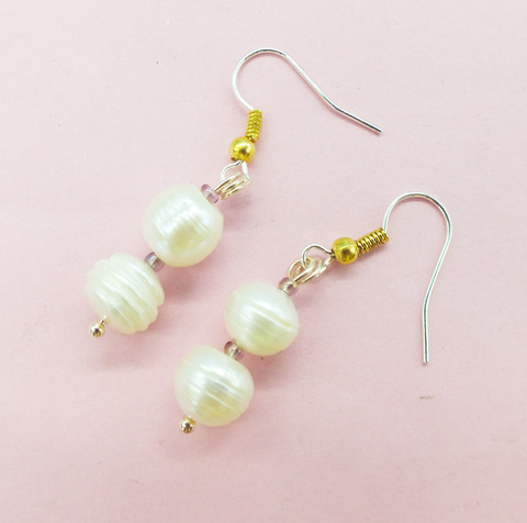 Natural freshwater pearl earrings ► Photo 1/5