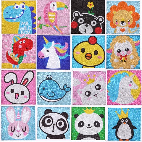 5D Diamond Painting Kit for Kids Easy and Small DIY Full Drill Painting by Number Kits Rhinestone Embroidery Best Gift for Kids ► Photo 1/6