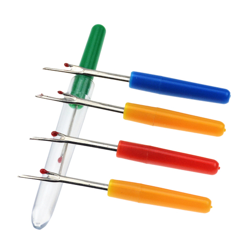 4Pcs/Set Plastic Handle Craft Thread Cutter Seam Ripper Stitch Unpicker Sewing Tool Cross-Stitch Sewing Thread Remover ► Photo 1/6