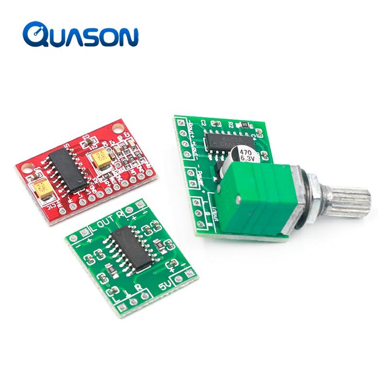 1PCS PAM8403 Super mini digital power amplifier board miniature class D power amplifier board 2 * 3 W high 2.5-5V USB ► Photo 1/5