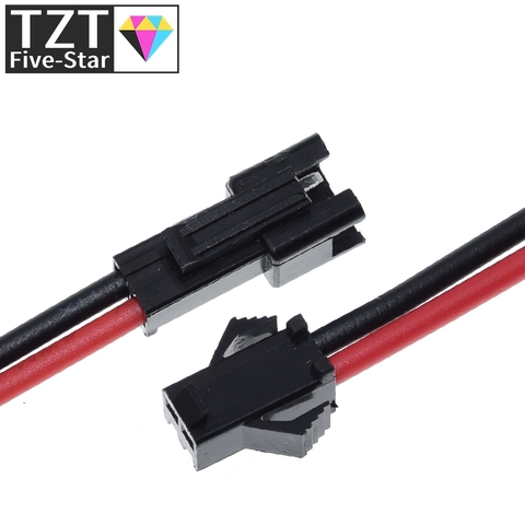 TZT 10Pairs 15cm Long JST SM 2Pins Plug Male to Female Wire Connector For diy ► Photo 1/6