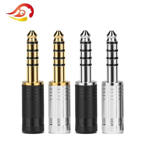 QYFANG 4.4mm 5 Pole Stereo Earphone Plug Rhodium/Gold Plated Audio Jack For NW-WM1Z/A HiFi Headset  Wire Connector Metal Adapter ► Photo 1/6
