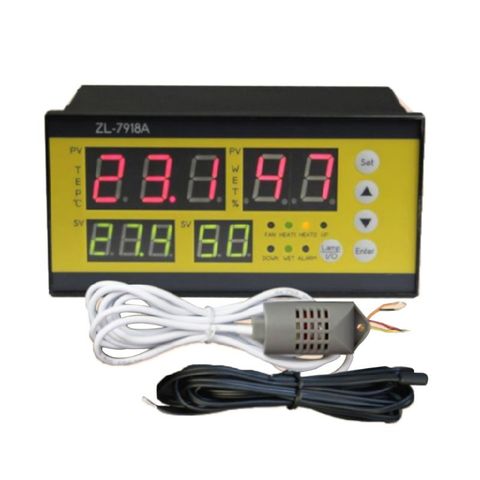 ZL-7918A Automatic Incubator Controller 100-240V LCD Tem Humidity Control XM 18 ► Photo 1/6