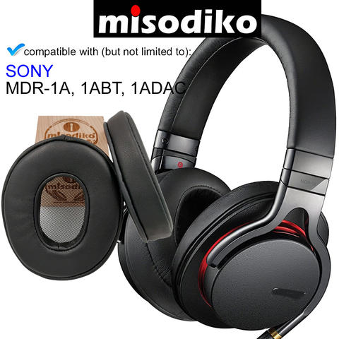 misodiko [Upgraded Sheepskin Leather] Replacement Ear Pads Cushion for Sony MDR1A MDR-1A, MDR-1ABT, MDR-1ADAC Headphones Earpads ► Photo 1/6